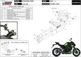Tubo De Escape Sin Catalizador Y Sin Homologación Acústica Double Gun Acero Negro - Mivv Compatible Con Kawasaki Z 900 (2020-2024)