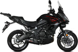 Sistema De Escape Completo Sin Catalizador Y Sin Homologación Acústica Oval Acero Negro Carbono - Mivv Compatible Con Kawasaki Versys 650 (2021-2023)