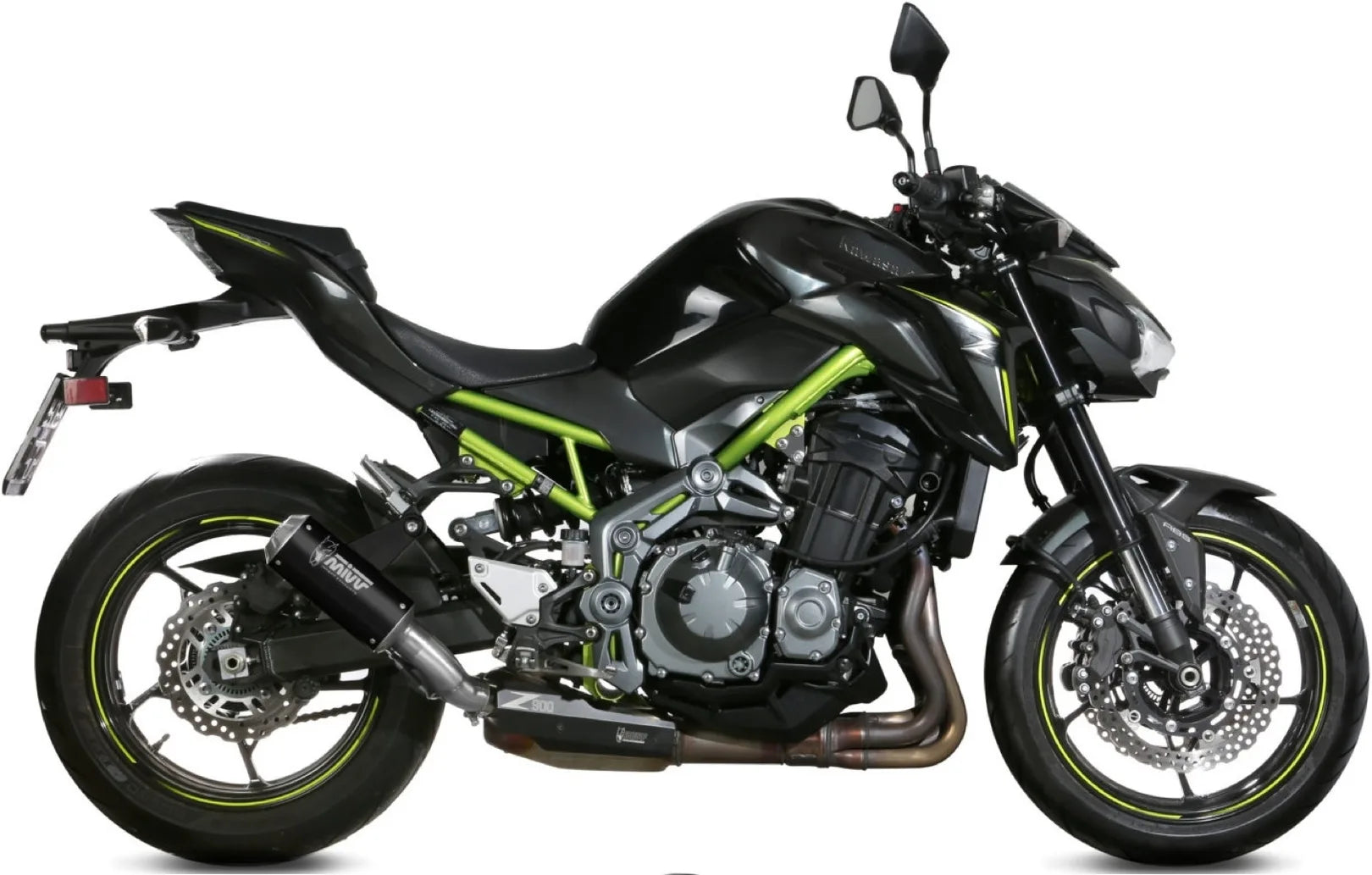 Tubo De Escape Con Homologación Acústica Mk3 Acero Negro - Mivv Compatible Con Kawasaki Z 900 A2 (2017-2024)