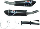 Escape Doble Con Homologación Acústica Conical Carbono Copa Carbono - Termignoni Compatible Con Kawasaki Z 1000 (2010-2014)
