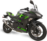 Tubo De Escape Sin Homologación Acústica Relevance Titano Copa Carbono - Termignoni Compatible Con Kawasaki Z 400 (2018-2020)