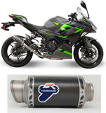 Tubo De Escape Sin Homologación Acústica Gp Carbono - Termignoni Compatible Con Kawasaki Ninja 400 (2018-2020)