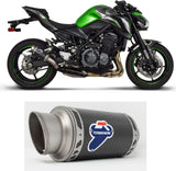 Tubo De Escape Sin Homologación Acústica Gp Carbono - Termignoni Compatible Con Kawasaki Z 900 (2017-2020)