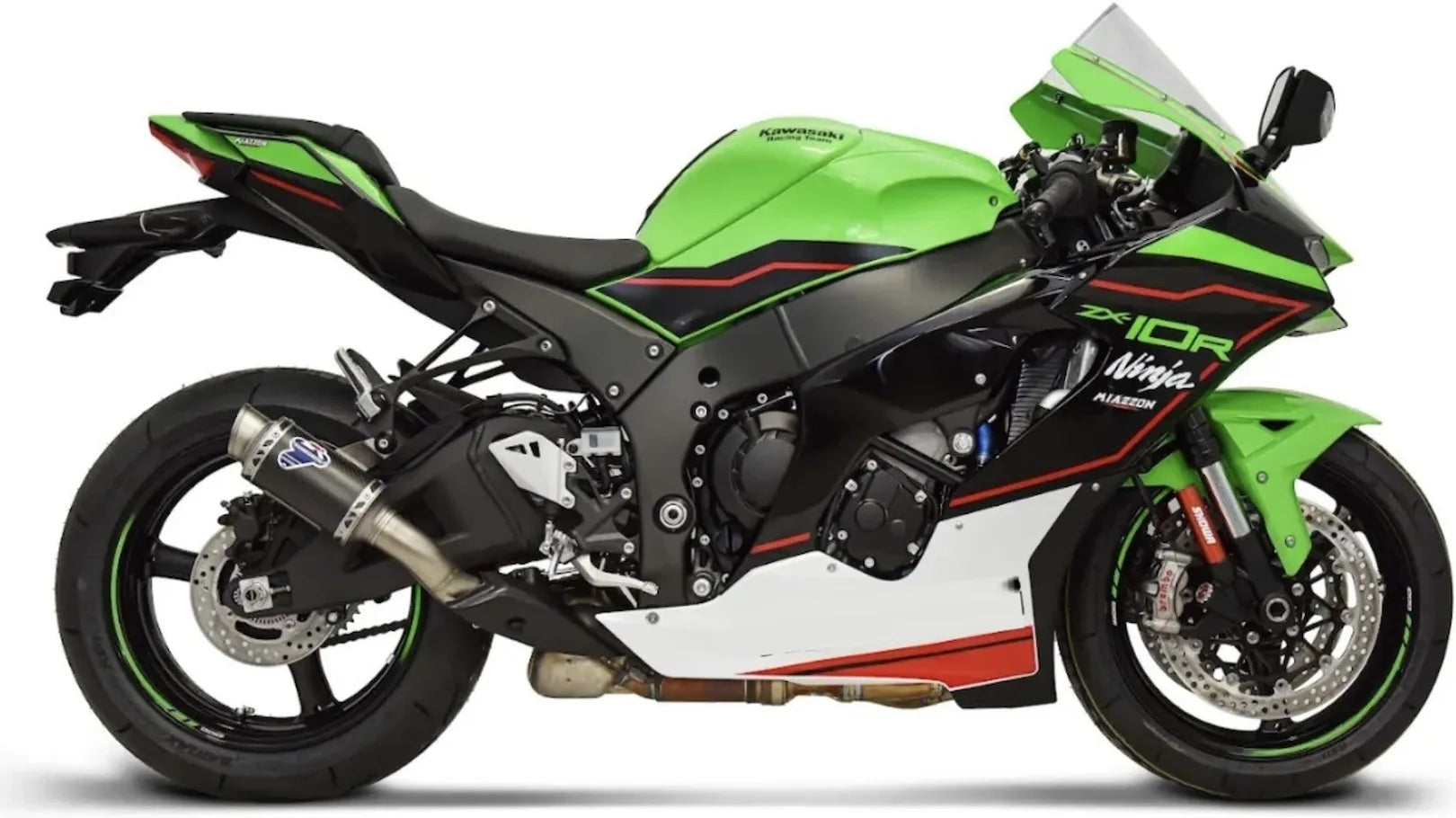 Tubo De Escape Sin Homologación Acústica Gp Carbono - Termignoni Compatible Con Kawasaki Zx 10R - Rr (2020-2023)
