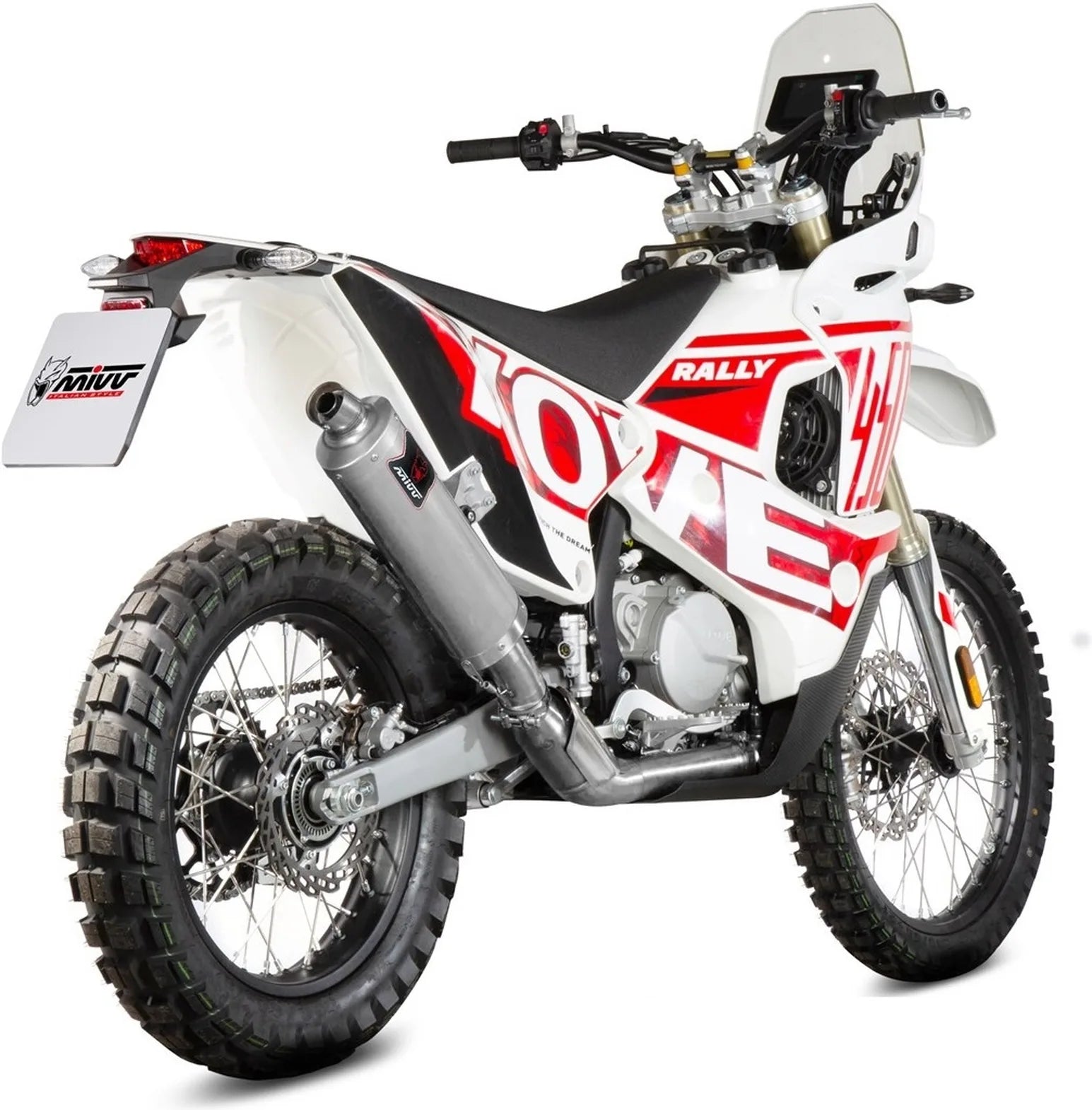 Tubo De Escape Con Homologación Acústica Dakar Acero - Mivv Compatible Con Kove Moto 450 Rally (2023-2024)