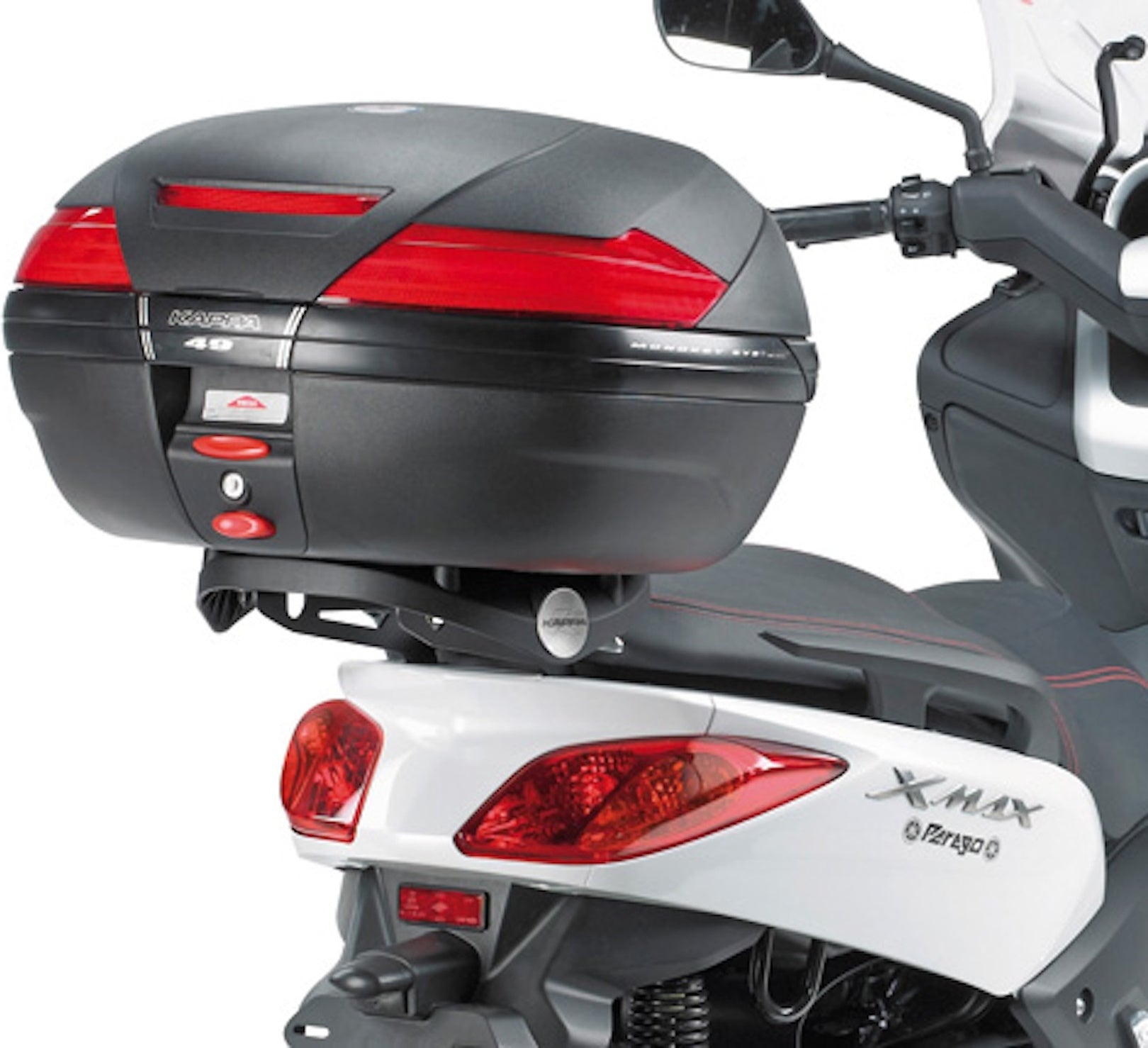 Top Case Kgr46 Garda 46 Lt + Rear-Rack Monokey - Kappa Moto Compatible With Mbk Skycruiser 125 (2010-2012)