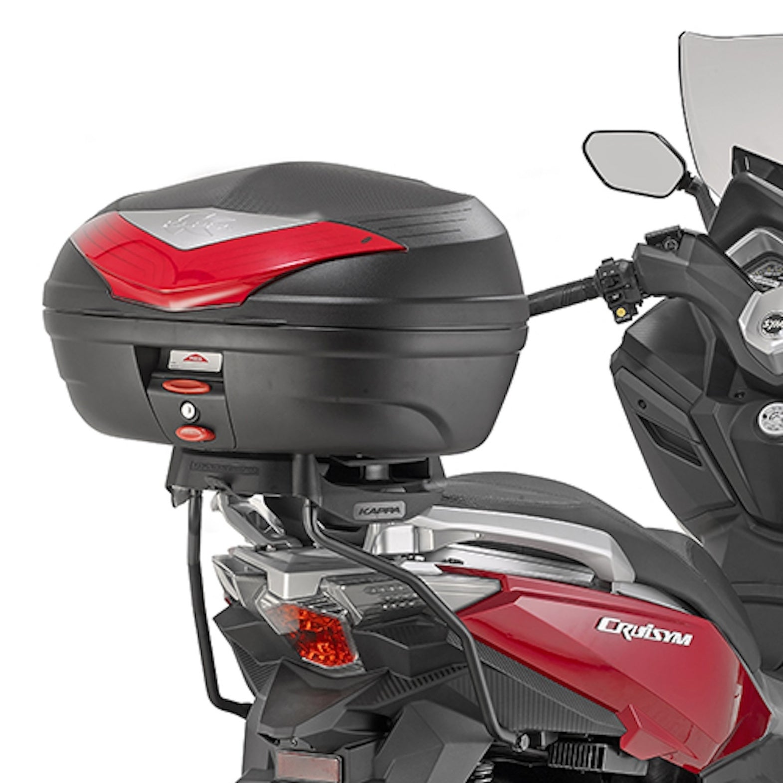 Top Case Kgr52 Garda 52 Lt + Rear-Rack Monokey - Kappa Moto Compatible With Sym Cruisym 300 (2017-2023)
