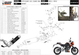 Sistema De Escape Completo Con Catalizador Y Homologación Acústica Gp Carbono - Mivv Compatible Con Ktm 125 Duke (2011-2016)