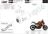 Non-Catalytic Exhaust Tip With Sound Certification Mk3 Steel Black - Mivv Compatible With Ktm Duke 1290 (2014-2019)