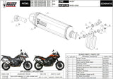 Exhaust Tip With Noise Certification Speed Edge Stainless Steel Carbon - Mivv Compatible With Ktm 1050 Adventure (2015-2016)