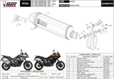 Tubo De Escape Con Homologación Acústica Speed Edge Acero Carbono - Mivv Compatible Con Ktm 1050 Adventure (2015-2016)