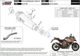 Tubo De Escape Con Homologación Acústica Delta Race Acero Negro Carbono - Mivv Compatible Con Ktm 1290 Superduke Gt (2016-2024)