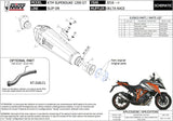 Non-Catalytic Exhaust Tip With Sound Certification Delta Race Stainless Steel Carbon - Mivv Compatible With Ktm 1290 Superduke Gt (2016-2024)