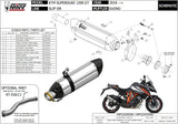 Tubo De Escape Sin Catalizador Y Con Homologación Acústica Suono Acero Carbono - Mivv Compatible Con Ktm 1290 Superduke Gt (2016-2024)