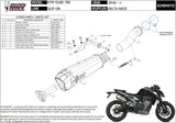 Tubo De Escape Con Homologación Acústica Delta Race Acero Negro Carbono - Mivv Compatible Con Ktm 790 Duke (2018-2020)