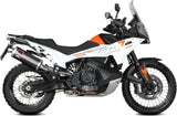 Tubo De Escape Con Homologación Acústica Dakar Acero Negro - Mivv Compatible Con Ktm 890 Adventure - R (2020-2024)