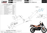 Exhaust Tip With Noise Certification Oval Carbon Carbon - Mivv Compatible With Ktm 790 Adventure R (2019-2020)