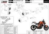 Escape Doble Con Homologación Acústica Mk3 Acero - Mivv Compatible Con Ktm Duke 1290 (2014-2019)