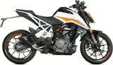 Sistema De Escape Completo Sin Catalizador Y Con Homologación Acústica X-M1 Acero Negro - Mivv Compatible Con Ktm 125 Duke (2021-2023)