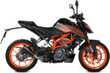 Tubo De Escape Con Homologación Acústica X-M1 Acero Negro - Mivv Compatible Con Ktm 125 Duke (2021-2023)