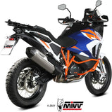 Tubo De Escape Con Homologación Acústica Speed Edge Titano Carbono - Mivv Compatible Con Ktm 1290 Super Adventure - R - S - T (2021-2024)