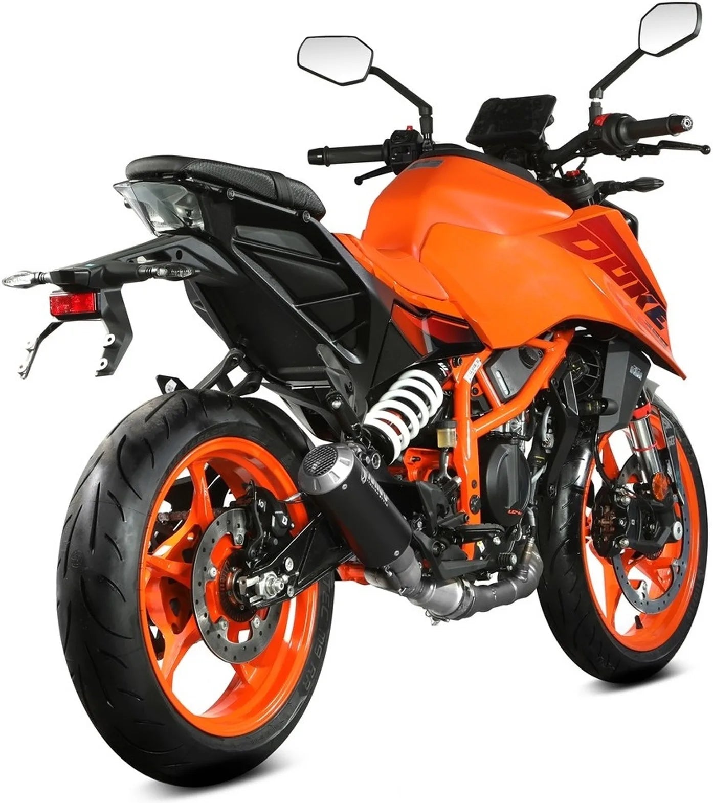 Tubo De Escape Sin Catalizador Y Sin Homologación Acústica Mk3 Acero Negro - Mivv Compatible Con Ktm 390 Duke (2024)