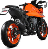 Tubo De Escape Con Homologación Acústica Delta Race Acero Negro Carbono - Mivv Compatible Con Ktm 990 Duke (2024)