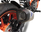 Tubo De Escape Sin Homologación Acústica Relevance D70 Titano Copa Carbono - Termignoni Compatible Con Ktm 390 Duke (2017-2019)
