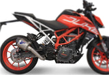 Tubo De Escape Sin Homologación Acústica Relevance D70 Titano Copa Carbono - Termignoni Compatible Con Ktm 390 Duke (2017-2019)