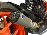 Tubo De Escape Sin Homologación Acústica Gp2R-Rht Titano Copa Aluminio - Termignoni Compatible Con Ktm 1290 Super Duke R (2017-2019)