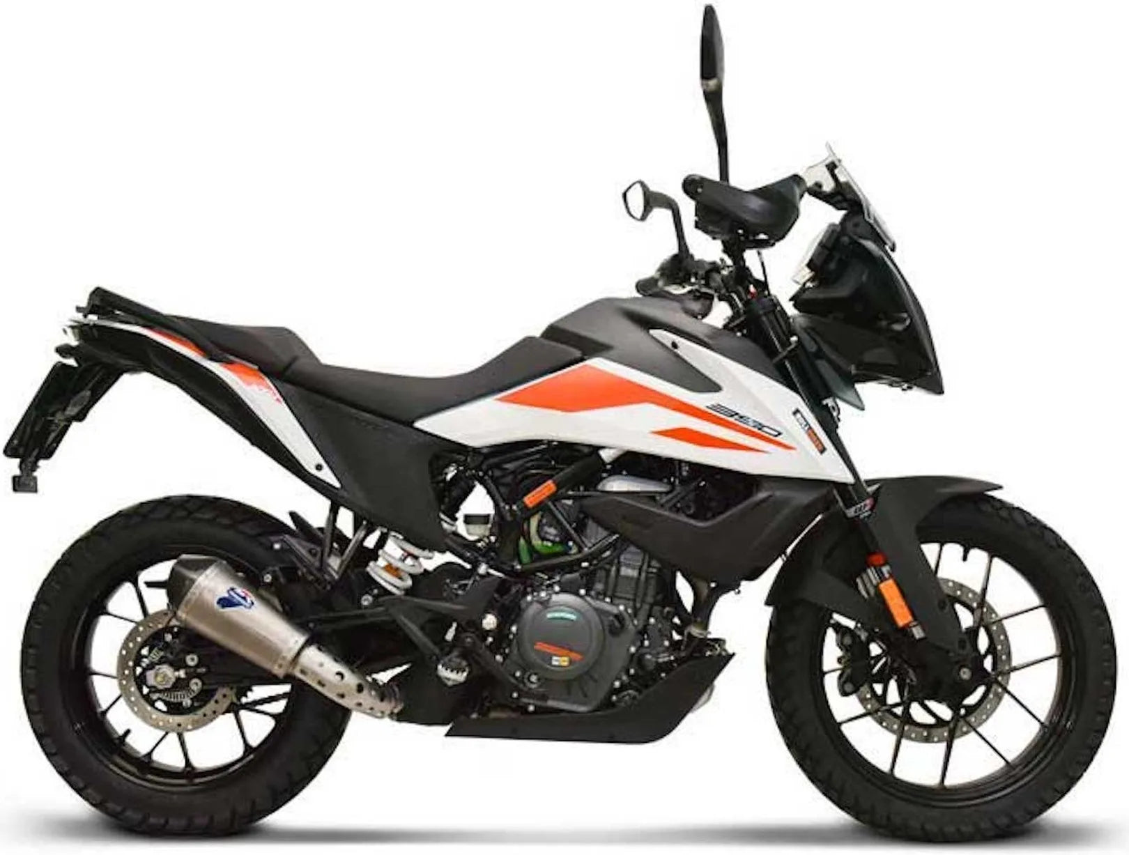 Tubo De Escape Sin Homologación Acústica Relevance Titano Copa Carbono - Termignoni Compatible Con Ktm 390 Adventure (2020-2021)