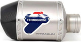 Tubo De Escape Sin Homologación Acústica Relevance D70 Titano Copa Carbono - Termignoni Compatible Con Ktm 390 Adventure (2020-2021)