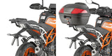 Maleta K42N 42 Lt + Portaequipaje Monolock - Kappa Moto Compatible Con Ktm 125 Duke (2017-2023)