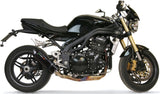 Tubo De Escape Con Homologación Acústica Furore Aluminio Negro - Gpr Compatible Con Triumph Speed Triple 1050 (2005-2006)