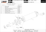 Tubo De Escape Sin Catalizador Y Con Homologación Acústica Oval Carbono Carbono - Mivv Compatible Con Moto Guzzi Griso 850 (2006-2011)