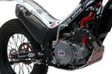 Sistema De Escape Completo Sin Catalizador Y Sin Homologación Acústica Carbono T Copa Carbono - Termignoni Compatible Con Montesa 300 Rr
