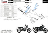 Doble Salida De Escape Con Catalizador Y Homologación Acústica Ghibli Acero Negro - Mivv Compatible Con Moto Guzzi V7 Classic (2008-2016)