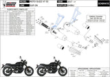 Doble Salida De Escape Con Catalizador Y Homologación Acústica Ghibli Acero Negro - Mivv Compatible Con Moto Guzzi V7 Iii (2017-2020)