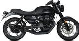 Escape Doble Sin Catalizador Con Homologación Acústica Hr-1 Acero Negro - Mivv Compatible Con Moto Guzzi V7 Stone (2021-2024)