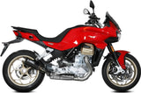 Sistema De Escape Completo Sin Catalizador Y Con Homologación Acústica Gppro Carbono - Mivv Compatible Con Moto Guzzi V 100 Mandello 1000 (2022-2024)