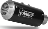 Uncatalysed Exhaust System Without Sound Certification Mk3 Steel Black - Mivv Compatible With Ktm 125 Duke (2017-2020)