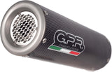 Catalytic Exhaust Tip With Sound Certification M3 Carbon Look - Gpr Compatible With Mv Agusta F3 675 (2012-2016)