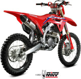 Sistema De Escape Completo Sin Catalizador Y Con Homologación Fim Str1 Titano Carbono - Mivv Compatible Con Honda Crf 250 (2022-2024)