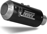 Uncatalysed Exhaust System Without Sound Certification Mk3 Carbon - Mivv Compatible With Yamaha Mt-03 (2016-2024)