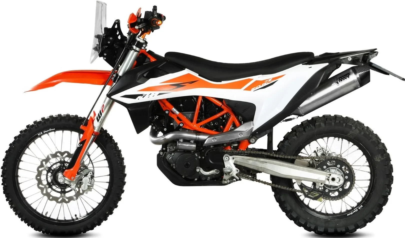 Tubo De Escape Sin Catalizador Y Sin Homologación Acústica Str1 Acero - Mivv Compatible Con Ktm 690 Enduro R (2019-2020)