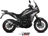 Exhaust Tip With Noise Certification Suono Stainless Steel Carbon - Mivv Compatible With Moto Morini X-Cape 649 (2021-2024)