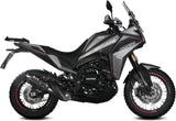 Tubo De Escape Con Homologación Acústica Suono Acero Negro Carbono - Mivv Compatible Con Moto Morini X-Cape 649 (2021-2024)