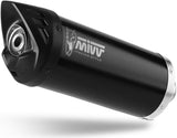 Complete Non-Catalytic Exhaust System With Sound Certification Mover Steel Black - Mivv Compatible With Piaggio Vespa Gts 125 (2017-2018)