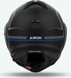 Casco Modular Para Moto Airoh Mathisse Ii - Mth2G18 Thermoplastic Hrt Azul Mate Genius Talla Xl