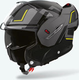 Casco Modular Para Moto Airoh Mathisse Ii - Mth2G31 Thermoplastic Hrt Amarillo Mate Genius Talla L